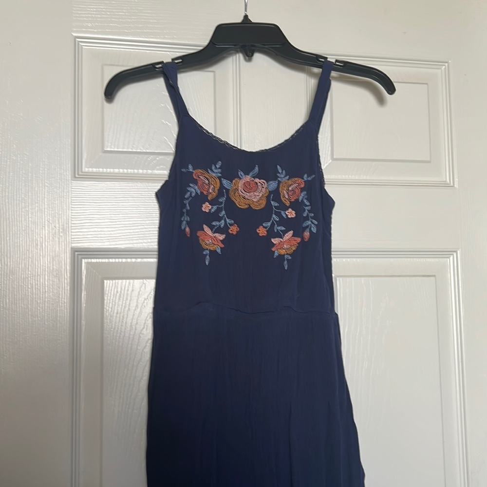 Girls blue romper